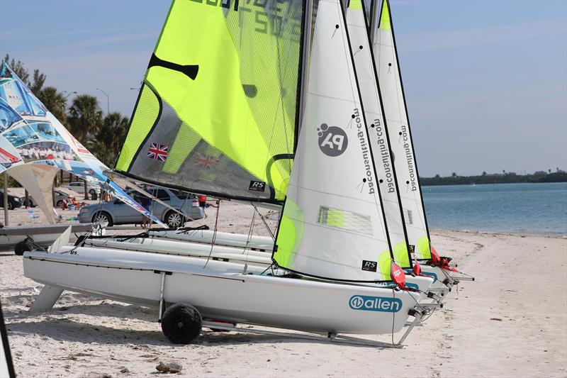 All set in Clearwater, Florida ahead of the 2018 PA Consulting RS Feva Worlds photo copyright Jon Partridge taken at Clearwater Community Sailing Center and featuring the RS Feva class