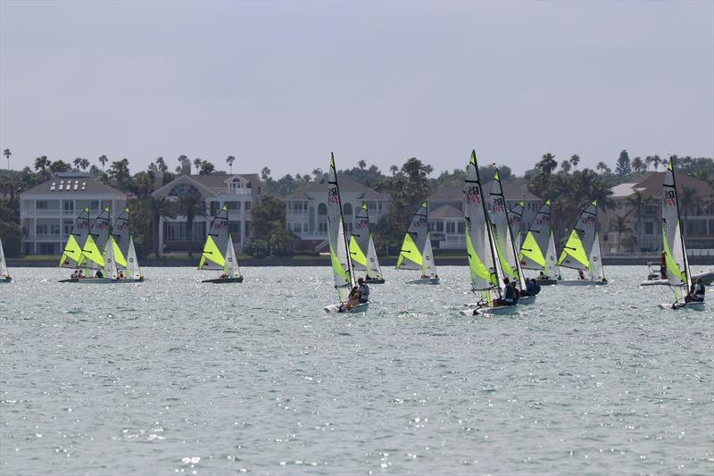 All set in Clearwater, Florida ahead of the 2018 PA Consulting RS Feva Worlds photo copyright Jon Partridge taken at Clearwater Community Sailing Center and featuring the RS Feva class