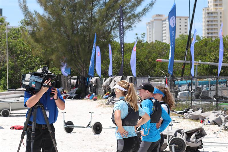 All set in Clearwater, Florida ahead of the 2018 PA Consulting RS Feva Worlds photo copyright Jon Partridge taken at Clearwater Community Sailing Center and featuring the RS Feva class