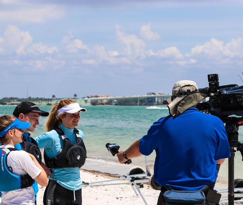 All set in Clearwater, Florida ahead of the 2018 PA Consulting RS Feva Worlds photo copyright Jon Partridge taken at Clearwater Community Sailing Center and featuring the RS Feva class