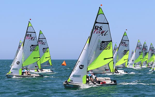 RS Feva World Championship 2018 day 2 photo copyright RS Feva Class Association taken at Clearwater Community Sailing Center and featuring the RS Feva class