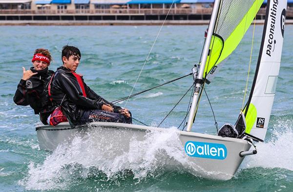 RS Feva World Championship 2018 day 4 photo copyright RS Feva Class Association taken at Clearwater Community Sailing Center and featuring the RS Feva class