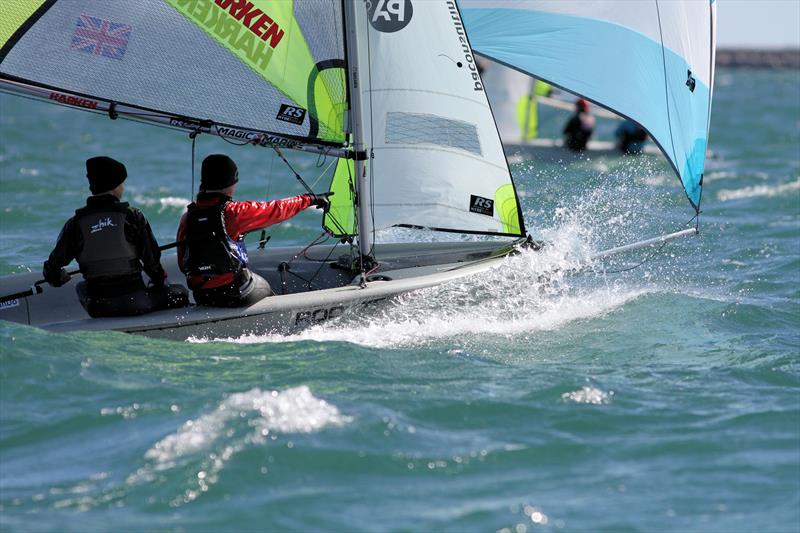 2020 South & Southwest British Youth Sailing Regional Junior Championships photo copyright Mark Jardine / YachtsandYachting.com taken at Weymouth & Portland Sailing Academy and featuring the RS Feva class