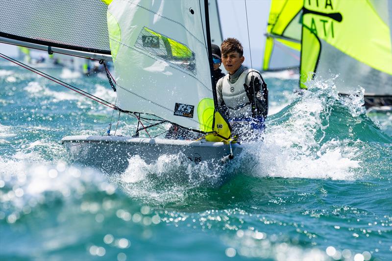 Magic Marine RS Feva Worlds in Follonica, Italy Day 3 photo copyright Oli King Photography taken at Gruppo Vela L.N.I. Follonica and featuring the RS Feva class