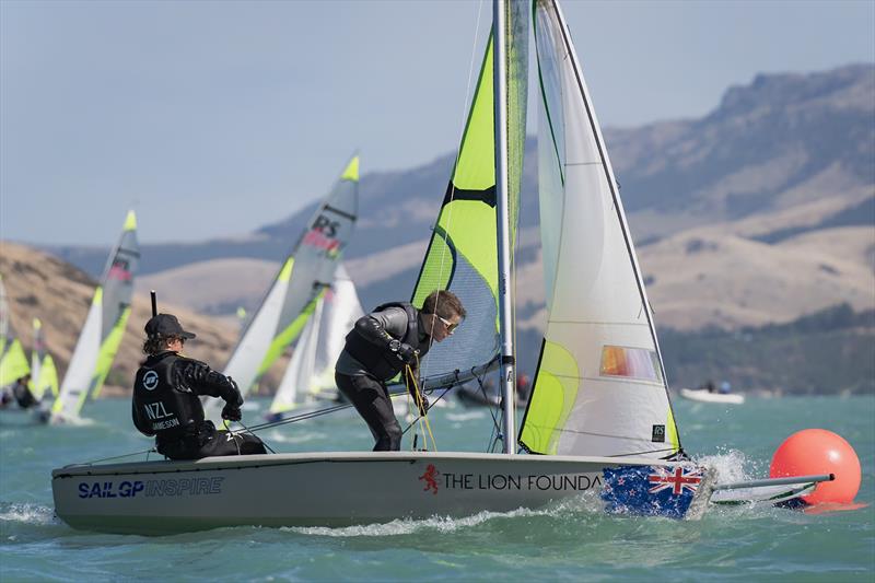 RS Fevas racing in the SailGP Inspire program - Lyttelton - March 22, 2024 - photo © Justin Mitchell