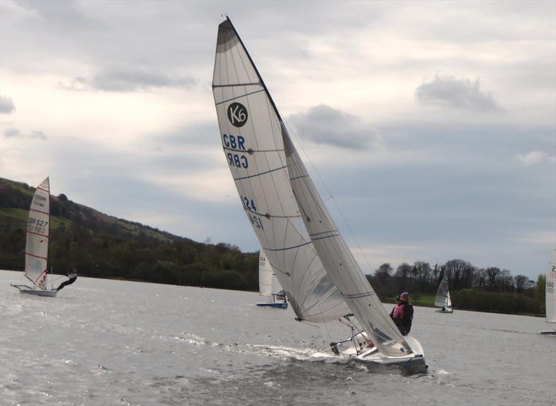 Mike Kneale & Kath Simpson during the Great North Asymmetric Challenge at Bassenthwaite photo copyright Mik Chappell taken at Bassenthwaite Sailing Club and featuring the K6 class
