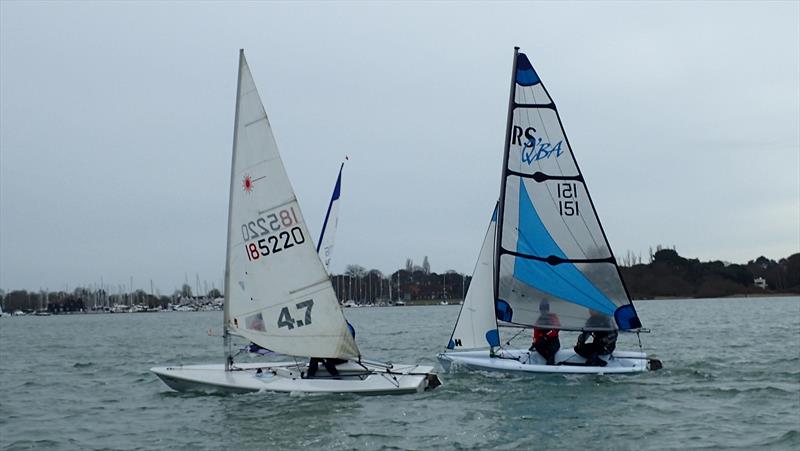 Last race in the Chichester Yacht Club Snowflake Series 2017/2018 photo copyright CYC taken at Chichester Yacht Club and featuring the RS Quba class