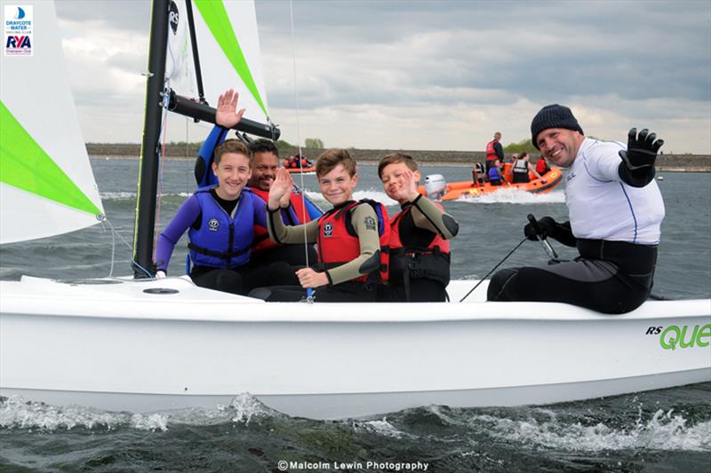 Showing that sailing is a great sport for youngsters at the Draycote Water Sailing Club Open Day photo copyright Malcolm Lewin / www.malcolmlewinphotography.zenfolio.com/sail taken at Draycote Water Sailing Club and featuring the RS Quest class