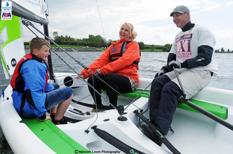 Visiting families enjoyed learning the ropes on a trip round the reservoir at the Draycote Water Sailing Club Open Day photo copyright Malcolm Lewin / www.malcolmlewinphotography.zenfolio.com/sail taken at Draycote Water Sailing Club and featuring the RS Quest class