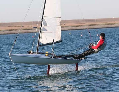 The RS600FF hydrofoiler is finally unveiled at the Dinghy Sailing Show photo copyright RS600FF class taken at Weymouth & Portland Sailing Academy and featuring the RS600 class