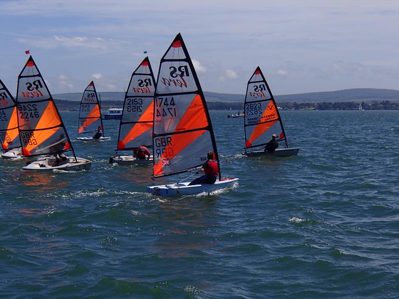 Tera Pros during the RS Tera open at Lymington photo copyright Keith Willis taken at Lymington Town Sailing Club and featuring the RS Tera class