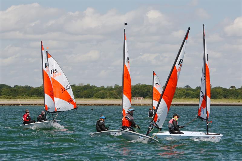 Tera Sports racing during the RS Tera open at Lymington - photo © Beverley Johns / LPB Aerial Imagery