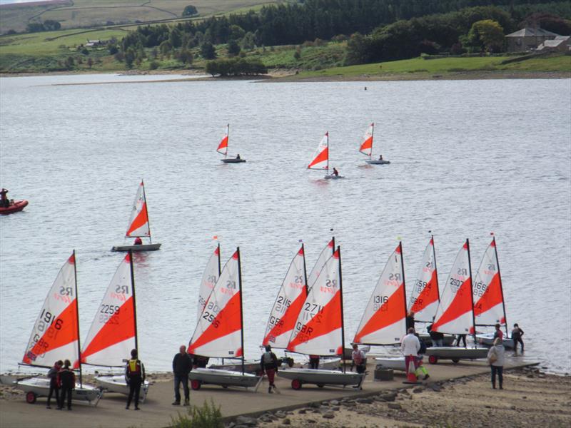 RS Tera training at Derwent Reservoir photo copyright Jennie Clark taken at Derwent Reservoir Sailing Club and featuring the RS Tera class