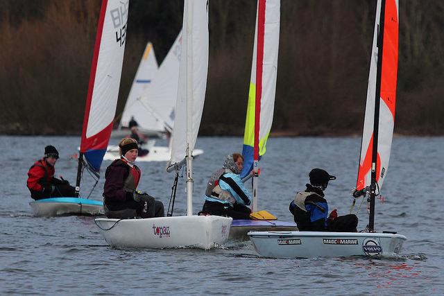 A long cold day for some on day 4 of the Alton Water Frostbite Series photo copyright Tim Bees taken at Alton Water Sports Centre and featuring the RS Tera class