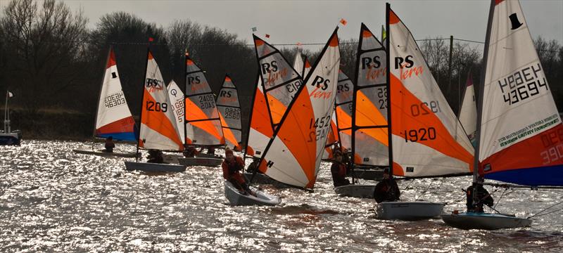Crewsaver Tipsy Icicle Series at Leigh & Lowton final weekend photo copyright Gerard van den Hoek taken at Leigh & Lowton Sailing Club and featuring the RS Tera class