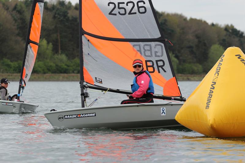 Light winds on Sunday during the RS Tera Start of Seasons at Northampton photo copyright Steve Greenwood taken at Northampton Sailing Club and featuring the RS Tera class