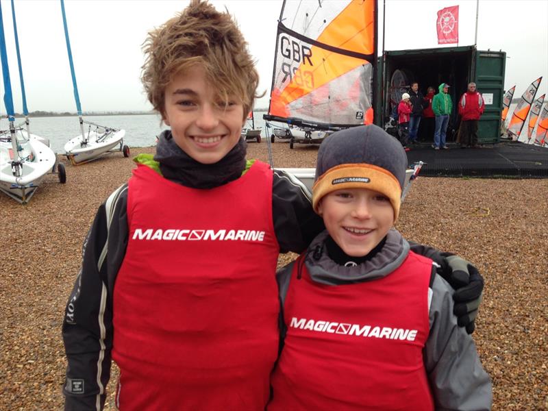 Freddie Gilmore (left) and William James at the National Squad Training camp photo copyright Nicholas James taken at Paignton Sailing Club and featuring the RS Tera class