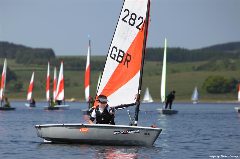 Theo Stewart, Sport Fleet Winner in the RS Tera Northern Travellers at Derwent Reservoir photo copyright David Shilling taken at Derwent Reservoir Sailing Club and featuring the RS Tera class
