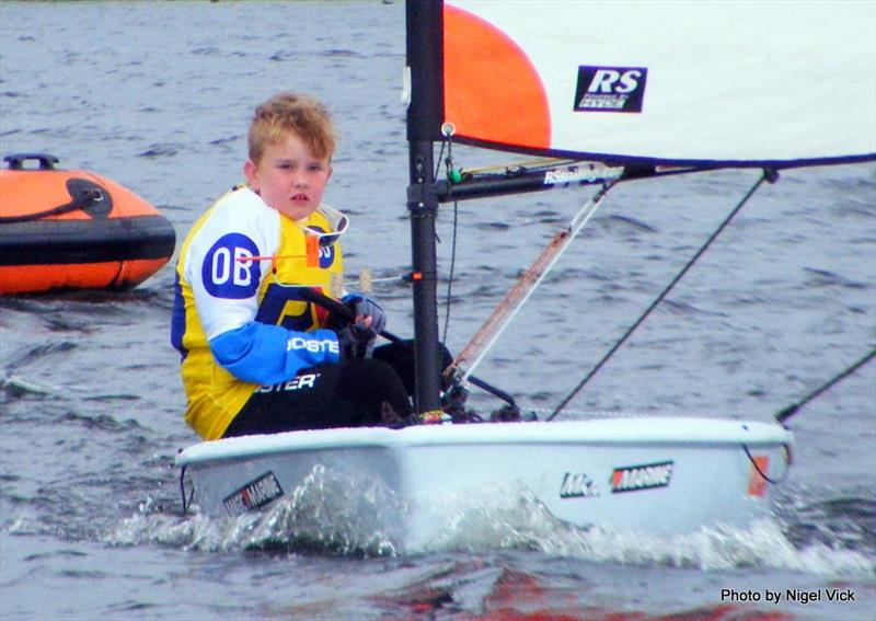 1st Regatta Tera, Liam Farrell at the RYA Zone Championships in Cardiff Bay photo copyright Nigel Vick taken at Cardiff Bay Yacht Club and featuring the RS Tera class