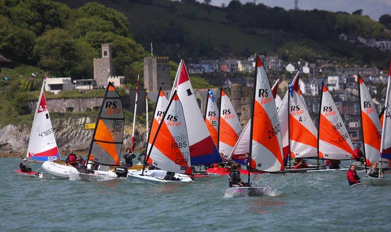 Racing in Dartmouth during the Optimum Time, RS Sailing Store Regatta on the final South West Youth Sailing Academy weekend - photo © Nicholas James