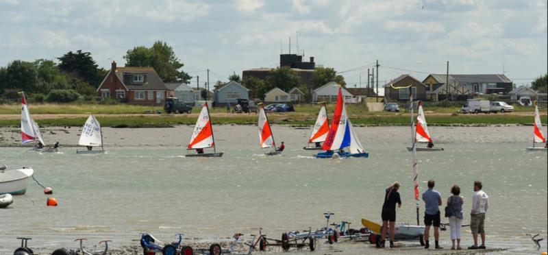Juniors on day 2 at Learning & Skills Solutions Pyefleet Week photo copyright Gary Eason taken at Brightlingsea Sailing Club and featuring the RS Tera class