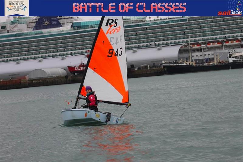 Adelicia Lavender during the 2017 Battle of the Classes photo copyright Simon Lovesey taken at  and featuring the RS Tera class