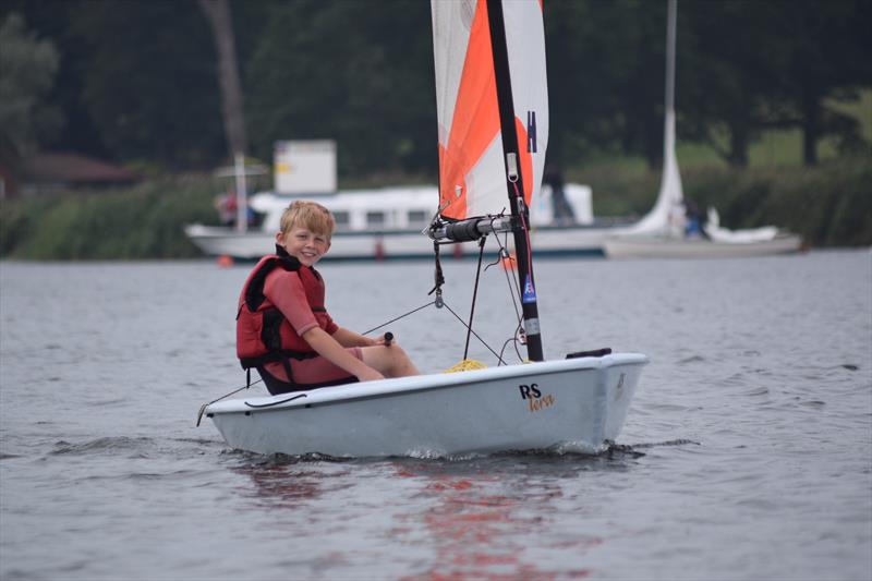 Edward during the Horning Sailing Club Open Dinghy Weekend 2021 photo copyright Holly Hancock taken at Horning Sailing Club and featuring the RS Tera class