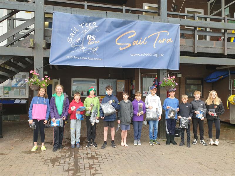 Prize winners in the Rooster RS Tera End of Season Championships 2021 photo copyright Steven Angell taken at Draycote Water Sailing Club and featuring the RS Tera class