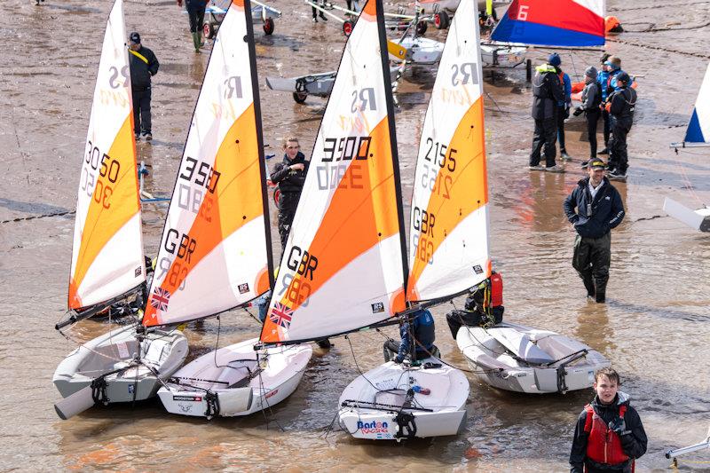 RS Tera South West Squad Winter Training at Paignton concludes with strong winds photo copyright Tom Wild taken at Paignton Sailing Club and featuring the RS Tera class