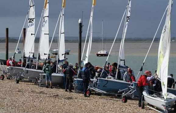 HISC Get Racing Club on the beach photo copyright Fiona Sayce taken at Hayling Island Sailing Club and featuring the RS Venture class