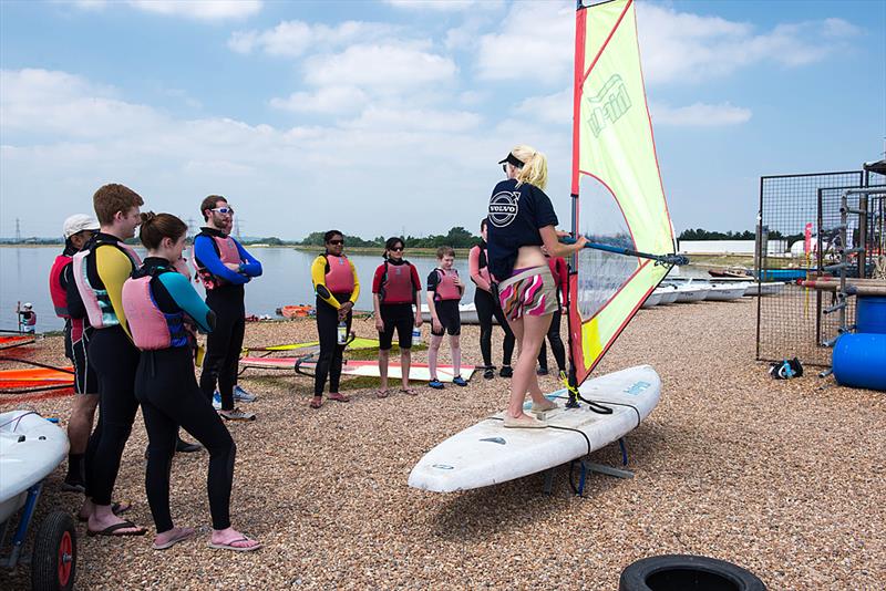 The Volvo Sailing Academy also offered 'try windsurfing and stand up paddle boarding' sessions at Queen Mary Sailing Club photo copyright Volvo Sailing Academy taken at Queen Mary Sailing Club and featuring the RS Vision class