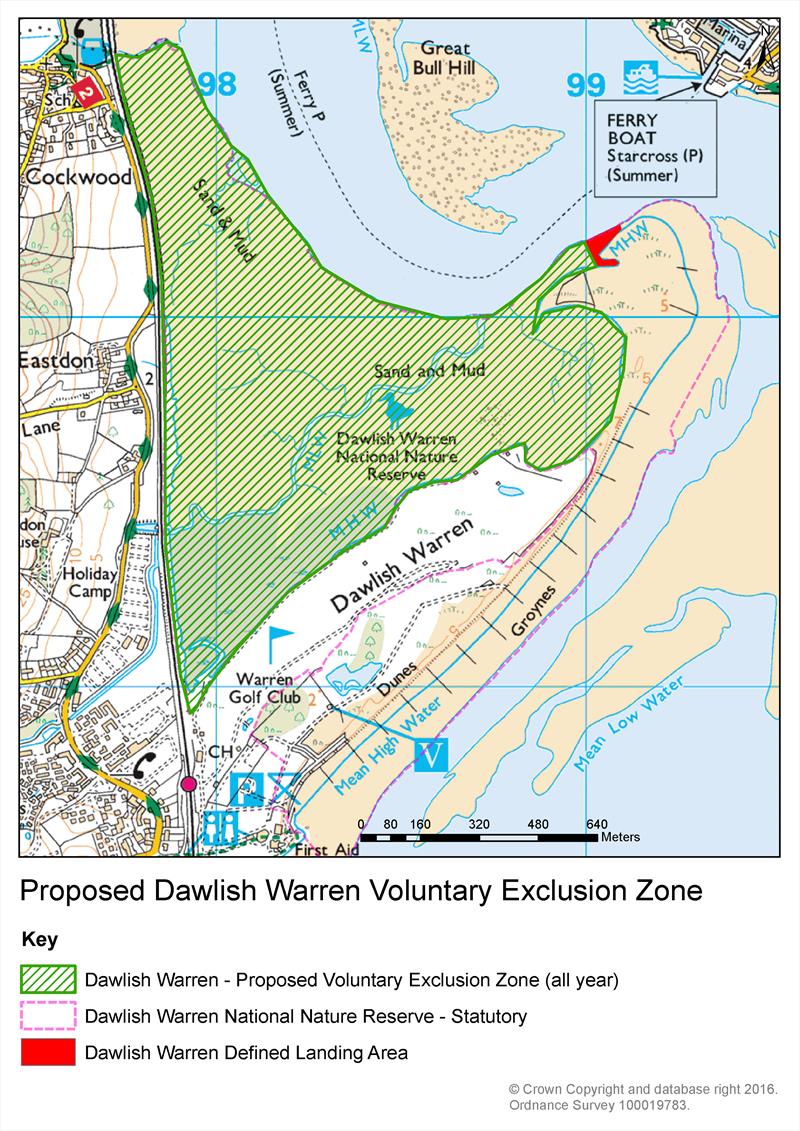 Proposed Dawlish Warren Voluntary Exclusion Zone photo copyright RYA taken at Royal Yachting Association and featuring the  class
