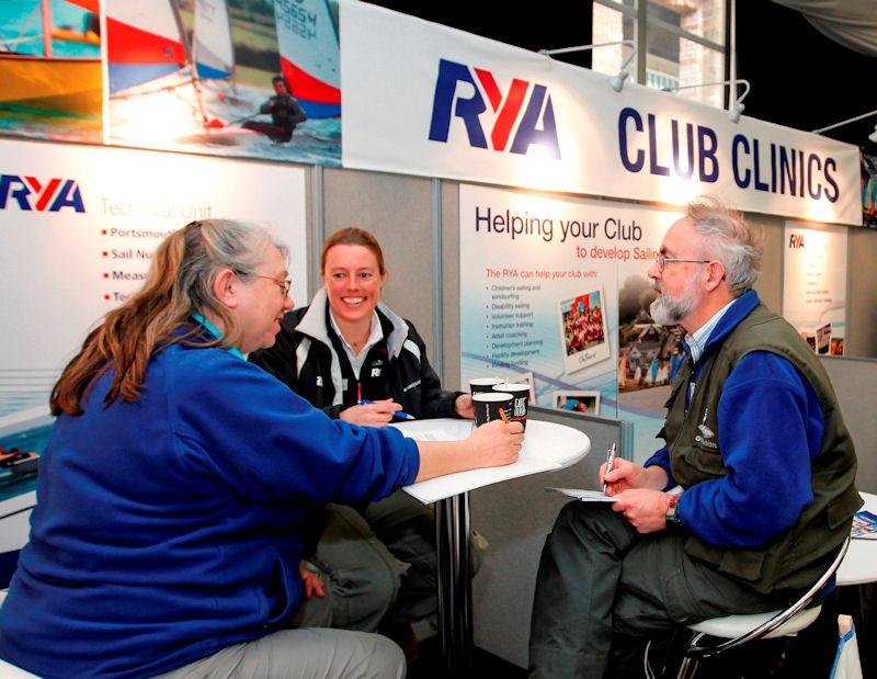 Club clinics at the RYA Suzuki Dinghy Show photo copyright Paul Wyeth / RYA taken at RYA Dinghy Show and featuring the  class
