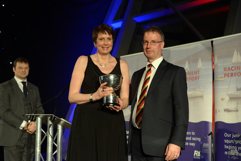 Jane Campbell Morrison wins Elizabeth Mackay award at the RYA Scotland annual awards dinner photo copyright Tony Gorzkowski taken at  and featuring the  class