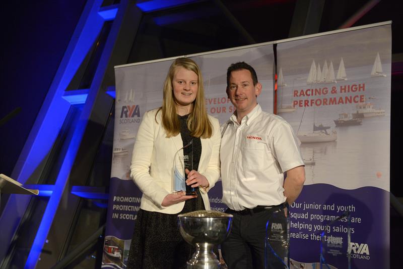 Robyn Dougall is named Young Volunteer of the Year at the RYA Scotland annual awards dinner photo copyright Tony Gorzkowski taken at  and featuring the  class