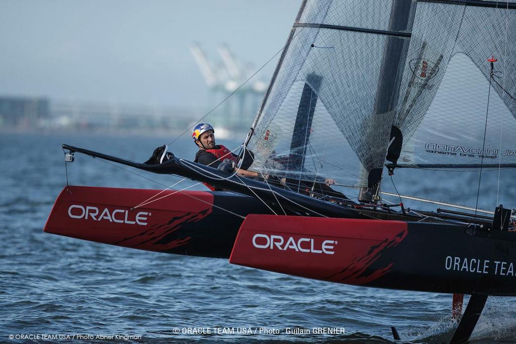 ORACLE TEAM USA, San Francisco Bay, Practice Sailing, Flying Phantom One Design, Joe Newton, photo copyright Oracle Team USA media taken at  and featuring the  class