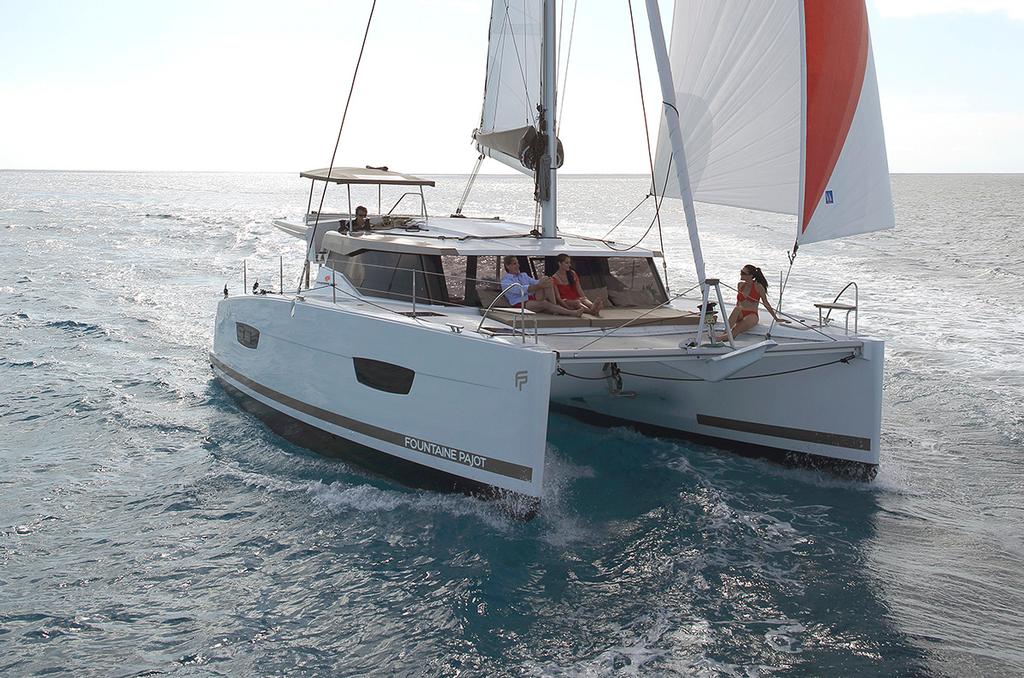 The Fountaine Pajot Lucia 40 is just one of the boats on display by Multihull Solutions at the inaugural Phuket Rendezvous. photo copyright Kate Elkington taken at  and featuring the  class