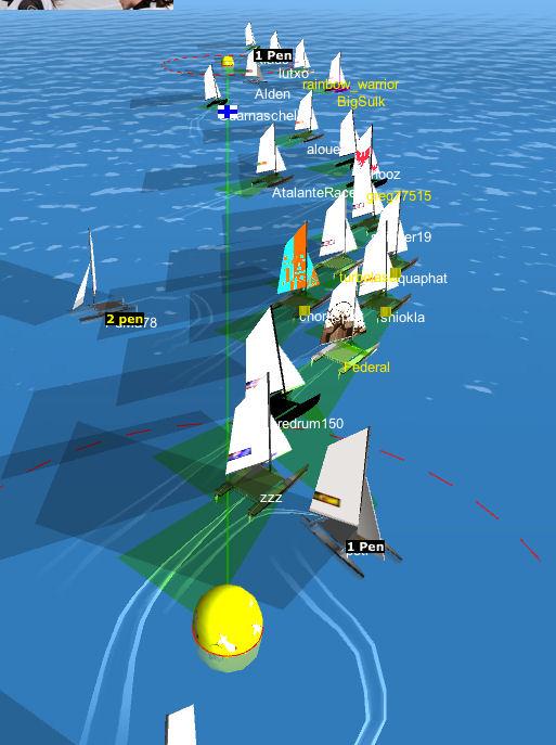 Virtual ISAF Youth Sailing World Championships racing photo copyright SailX taken at  and featuring the SailX class
