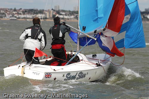 Racing in the 2009 Nore Race on the Thames Estuary photo copyright Graeme Sweeney / www.MarineImages.co.u taken at Benfleet Yacht Club and featuring the Sandhopper class
