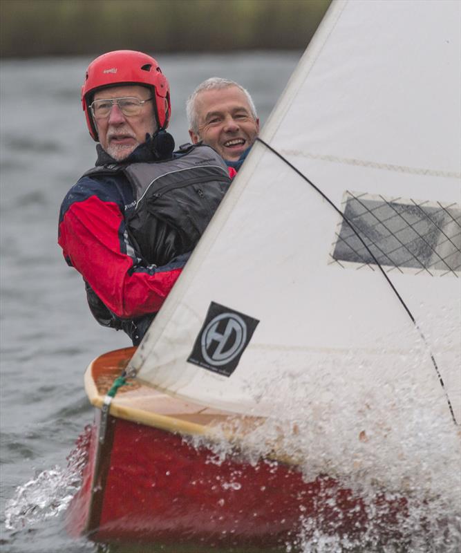 David Snutch and John Wells enjoying the Notts County First of Year Race photo copyright David Eberlin taken at Notts County Sailing Club and featuring the Scorpion class