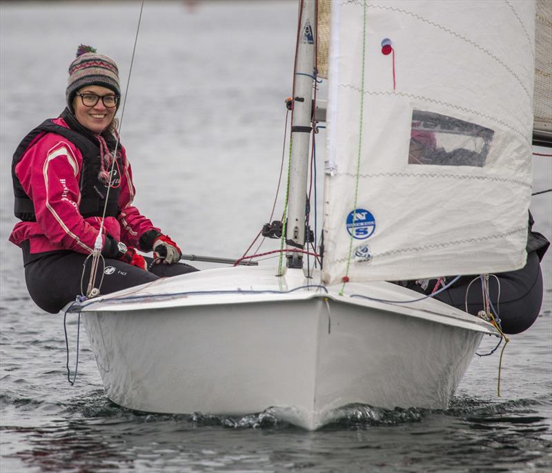 Nicola & Chloe Willars during the Notts County First of Year Charity Race photo copyright David Eberlin taken at Notts County Sailing Club and featuring the Scorpion class
