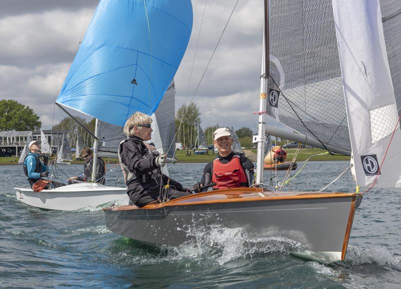 Jeff Peters and Chris Holt enjoying the sail to the start during the Notts County SC Scorpion Open photo copyright David Eberlin taken at Notts County Sailing Club and featuring the Scorpion class