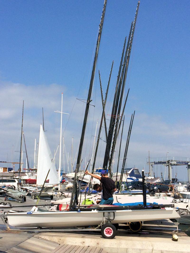 Musto Skiffs in Palma photo copyright Selden Masts taken at  and featuring the  class