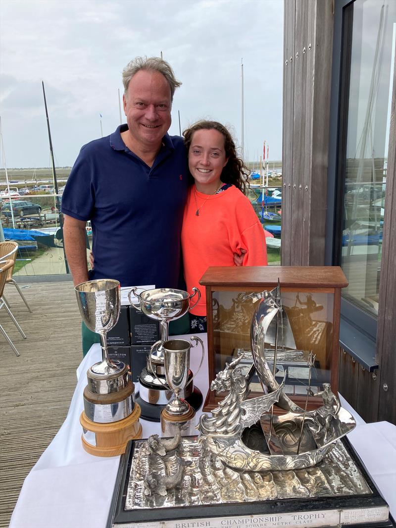 Chris & Maddie Gibbs win the British Sharpie Championships at Brancaster Staithe photo copyright James Case  taken at Brancaster Staithe Sailing Club and featuring the Sharpie class