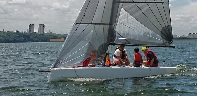 SK2 sailing in Santos photo copyright Swing Keel Sailing taken at  and featuring the SK2 class