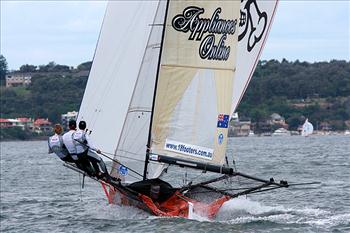 N.S.W. 18ft Skiff Championship race 2