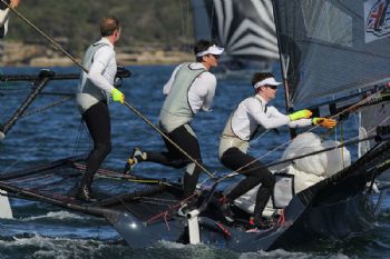 Mark rounding by UK team Pica in race 2 of the 64th JJ Giltinan Championship