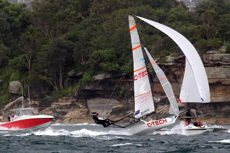 C-Tech (NZ) in action at a previous JJ Giltinan Championship photo copyright Frank Quealey taken at  and featuring the 18ft Skiff class