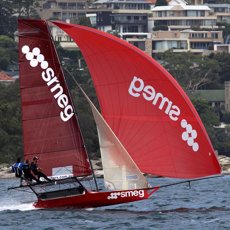 Smeg team likes plenty of wind photo copyright Frank Quealey taken at  and featuring the 18ft Skiff class