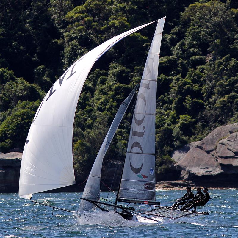 Mojo team making it look so easy photo copyright Frank Quealey taken at  and featuring the 18ft Skiff class